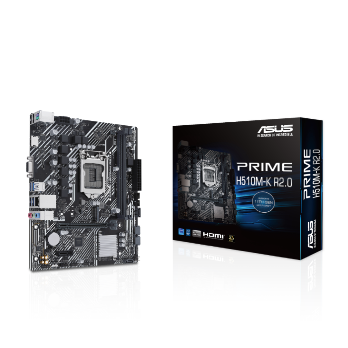 ASUS PRIME H510M-K R.2 LGA 1200 DDR4 mATX Motherboard